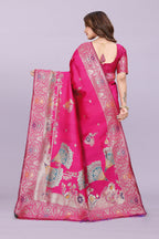 Banarasi Silk Saree with Zari Weaving – Wedding & Festive Wear for Women