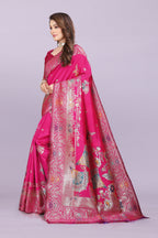 Banarasi Silk Saree with Zari Weaving – Wedding & Festive Wear for Women