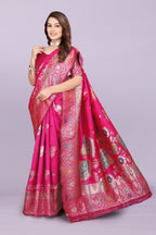 Banarasi Silk Saree with Zari Weaving – Wedding & Festive Wear for Women