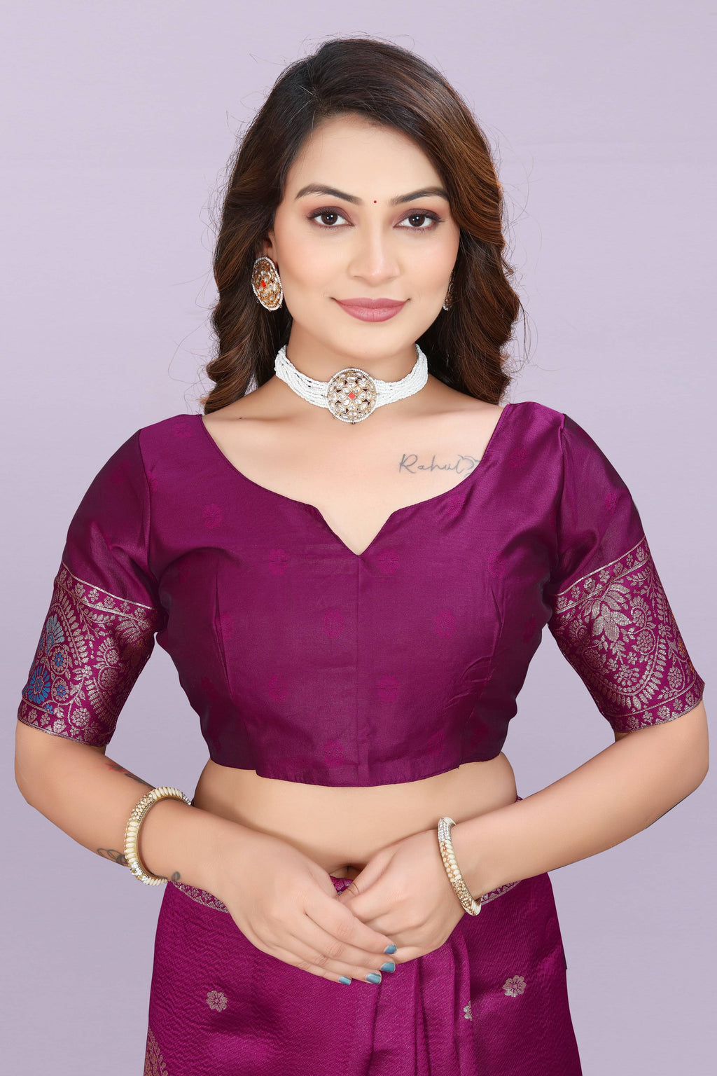 Banarasi Silk Saree with Zari Weaving – Wedding & Festive Wear for Women