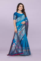Banarasi Silk Saree with Zari Weaving – Wedding & Festive Wear for Women