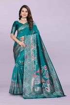 Banarasi Silk Saree with Zari Weaving – Wedding & Festive Wear for Women
