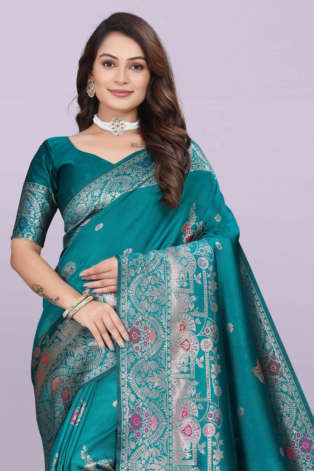 Banarasi Silk Saree with Zari Weaving – Wedding & Festive Wear for Women