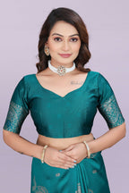 Banarasi Silk Saree with Zari Weaving – Wedding & Festive Wear for Women