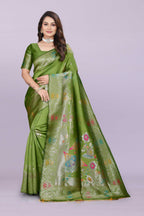 Banarasi Silk Saree with Zari Weaving – Wedding & Festive Wear for Women
