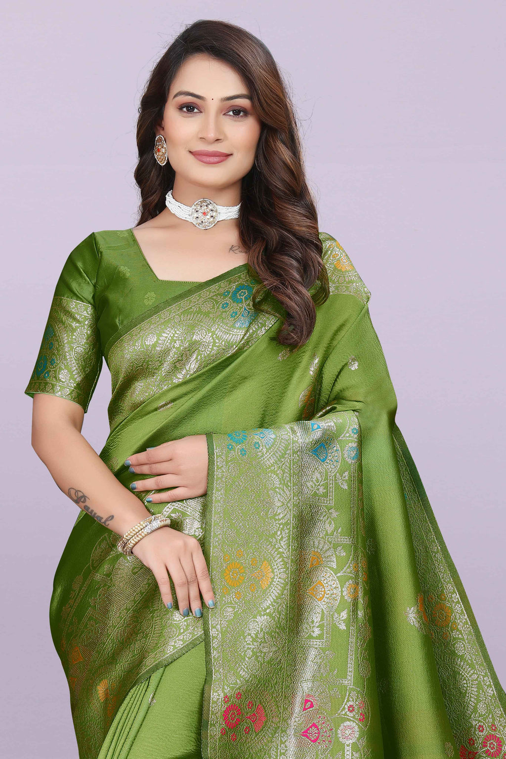 Banarasi Silk Saree with Zari Weaving – Wedding & Festive Wear for Women
