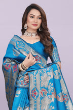 Banarasi Silk Saree with Rich Zari Pallu & Designer Border – Bridal & Wedding Wear