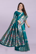 Banarasi Silk Saree with Rich Zari Pallu & Designer Border – Bridal & Wedding Wear