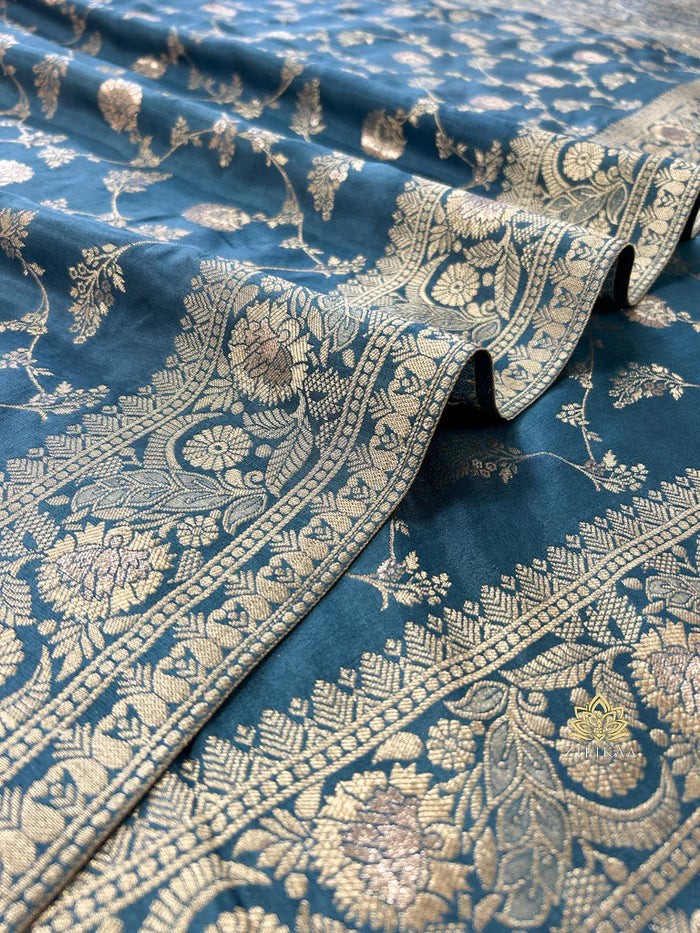 Women’s Premium Banarasi Silk Saree with Rich Zari Weaving | Traditional Wedding & Festive Wear Saree