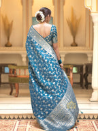 Women’s Premium Banarasi Silk Saree with Rich Zari Weaving | Traditional Wedding & Festive Wear Saree