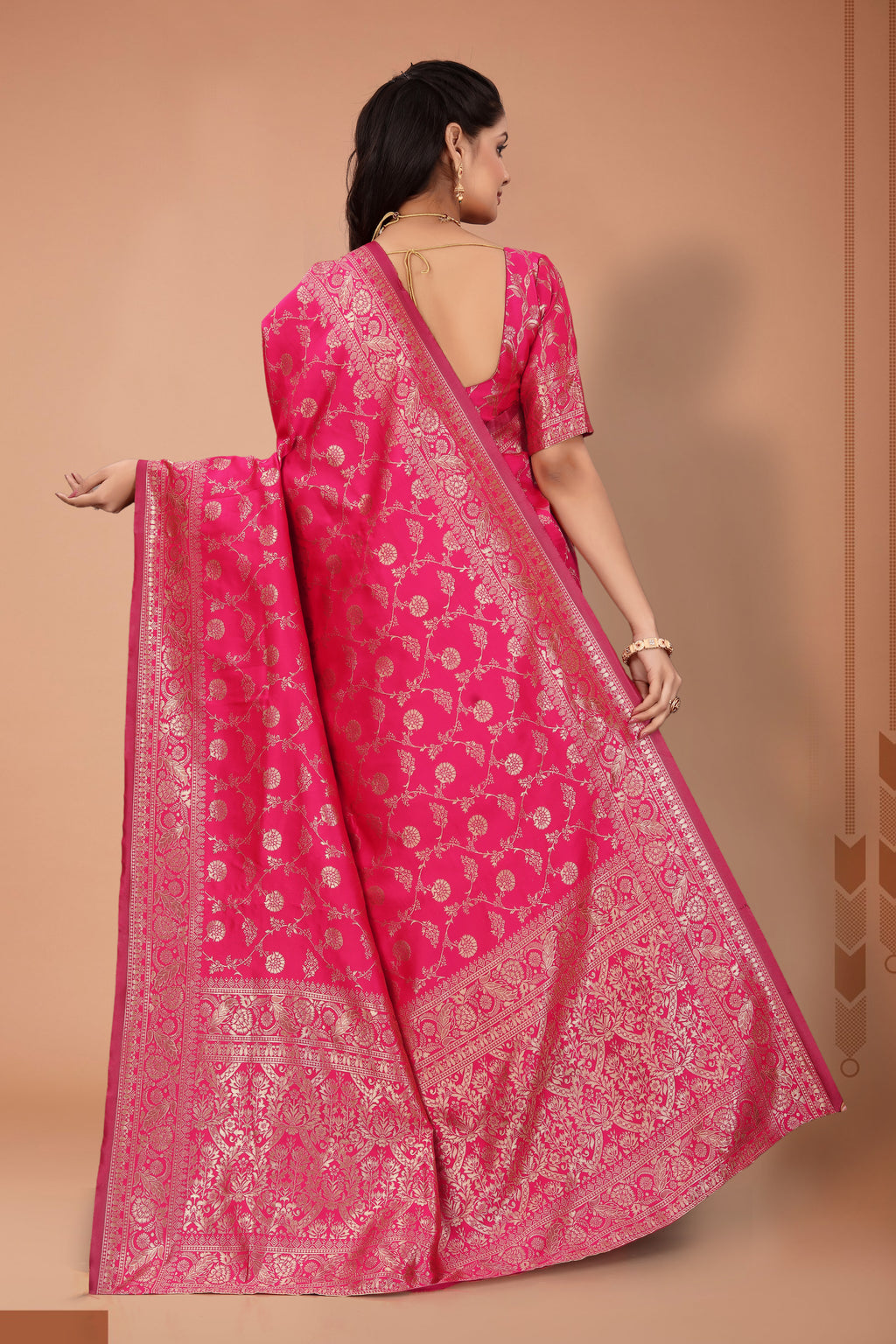 Women’s Premium Banarasi Silk Saree with Rich Zari Weaving | Traditional Wedding & Festive Wear Saree
