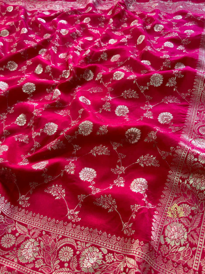 Women’s Premium Banarasi Silk Saree with Rich Zari Weaving | Traditional Wedding & Festive Wear Saree