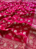 Women’s Premium Banarasi Silk Saree with Rich Zari Weaving | Traditional Wedding & Festive Wear Saree
