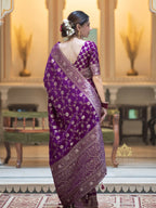Women’s Premium Banarasi Silk Saree with Rich Zari Weaving | Traditional Wedding & Festive Wear Saree