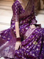 Women’s Premium Banarasi Silk Saree with Rich Zari Weaving | Traditional Wedding & Festive Wear Saree
