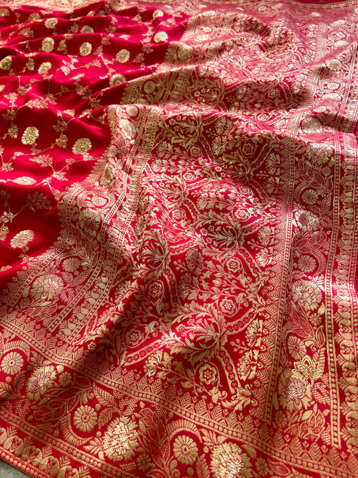 Women’s Premium Banarasi Silk Saree with Rich Zari Weaving | Traditional Wedding & Festive Wear Saree