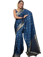 Woven Silk Saree with Traditional Zari Butti & Rich Border – Festive Wear
