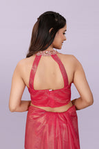 Women’s Premium Shimmer Saree with Designer Lace Border | Party Wear & Festive Saree