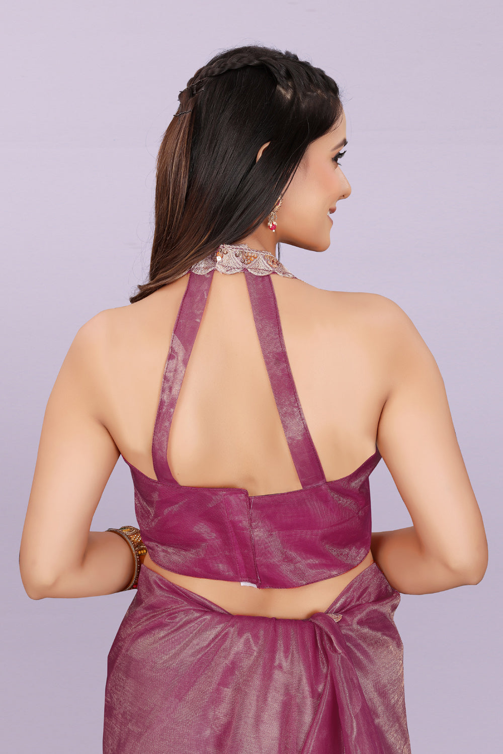 Women’s Premium Shimmer Saree with Designer Lace Border | Party Wear & Festive Saree