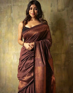 Women’s Soft Silk Saree with Rich Woven Border | Traditional Ethnic & Festive Wear Saree