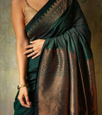 Women’s Soft Silk Saree with Rich Woven Border | Traditional Ethnic & Festive Wear Saree