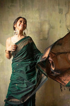 Women’s Soft Silk Saree with Rich Woven Border | Traditional Ethnic & Festive Wear Saree