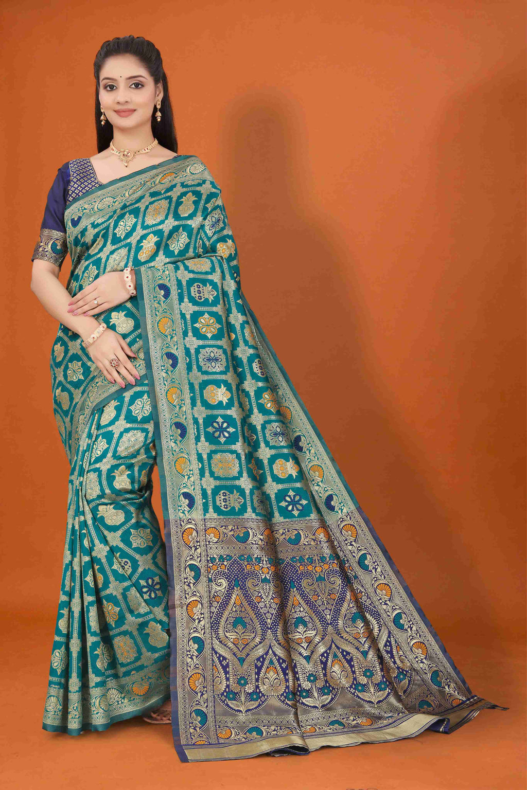 Banarasi Saree for Women Wedding Wear | Silk Designer Saree with Rich Pallu