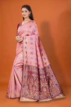 Banarasi Saree for Women Wedding Wear | Silk Designer Saree with Rich Pallu