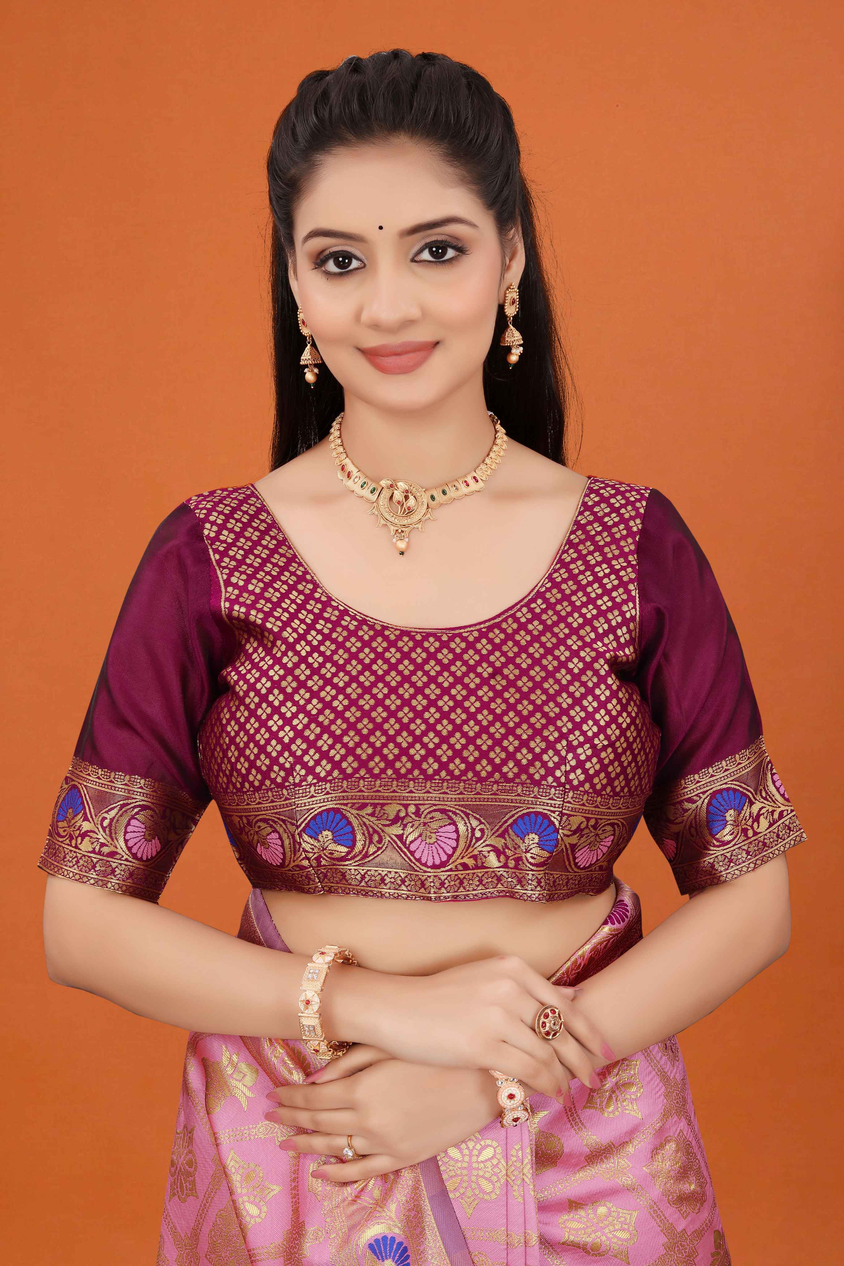Banarasi Saree for Women Wedding Wear | Silk Designer Saree with Rich Pallu