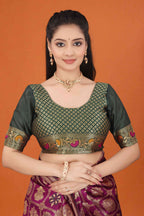 Banarasi Saree for Women Wedding Wear | Silk Designer Saree with Rich Pallu