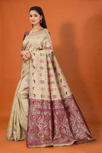 Banarasi Saree for Women Wedding Wear | Silk Designer Saree with Rich Pallu