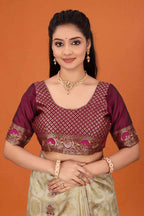 Banarasi Saree for Women Wedding Wear | Silk Designer Saree with Rich Pallu