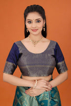 Banarasi Silk Saree for Women | Checkered Zari Design with Rich Pallu & Border