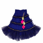 Girls Frill Lehenga Choli and Dupatta Set Party Wear
