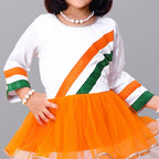 Independence Day Casual Dress for Girls – Tricolor Festive Wear