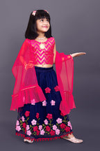 Girls Embroidered Lehenga Choli Set with Dupatta | Premium Kids Indian Wedding & Festive Wear