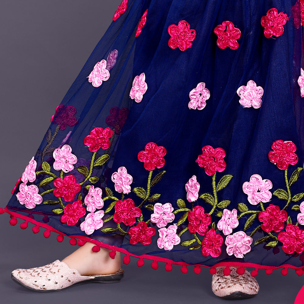 Girls Embroidered Lehenga Choli Set with Dupatta | Premium Kids Indian Wedding & Festive Wear