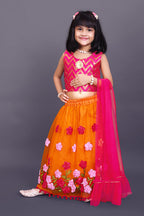 Girls Embroidered Lehenga Choli Set with Dupatta | Premium Kids Indian Wedding & Festive Wear