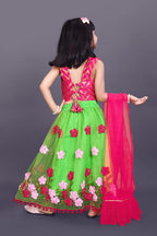 Girls Embroidered Lehenga Choli Set with Dupatta | Premium Kids Indian Wedding & Festive Wear