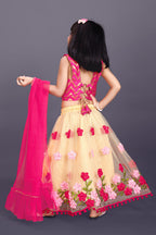 Girls Embroidered Lehenga Choli Set with Dupatta | Premium Kids Indian Wedding & Festive Wear