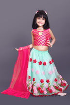 Girls Embroidered Lehenga Choli Set with Dupatta | Premium Kids Indian Wedding & Festive Wear