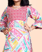 Girls Casual Kurta and Palazzo Set