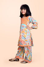 Girls Casual Kurta and Palazzo Set