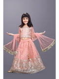 Girls Party Wear Embroidered Lehenga Choli Set with Dupatta | Premium Kids Indian Ethnic Outfit