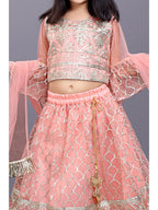 Girls Party Wear Embroidered Lehenga Choli Set with Dupatta | Premium Kids Indian Ethnic Outfit
