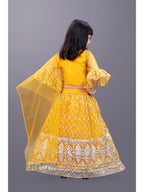Girls Party Wear Embroidered Lehenga Choli Set with Dupatta | Premium Kids Indian Ethnic Outfit