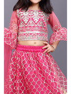 Girls Party Wear Embroidered Lehenga Choli Set with Dupatta | Premium Kids Indian Ethnic Outfit