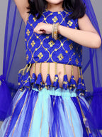 Girls Party Wear Lehenga, Choli and Dupatta Set
