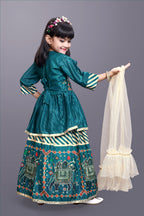 Girls Digital Print Lehenga Choli and Dupatta Set