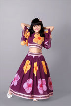Lehenga Choli Floral Print Party Wear Dress